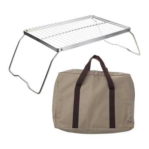 Table de barbecue pliante en acier inoxydable avec pieds repliables inox - 2