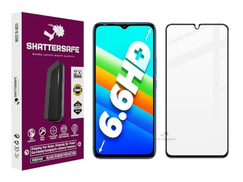 Image of Shattersafe Oleophobic Tempered Glass Compatible For Infinix Smart 6 HD /Smart 7 / Smart 7 HD 4G / Smart 7 Plus [Pack of 1]. Edge To Edge Full Screen Protection With Easy Installation Kit.