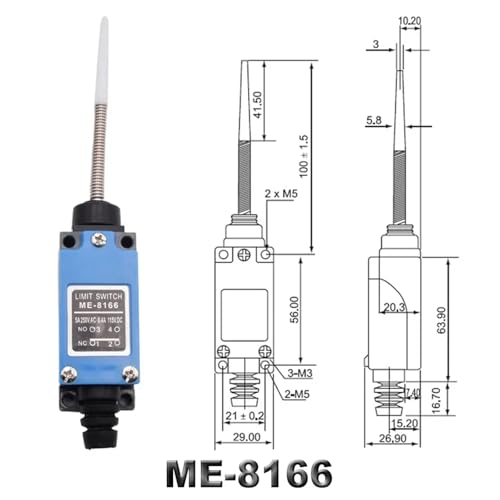 Interrupteur de fin de course ME-8166 pour stopper les surcharges