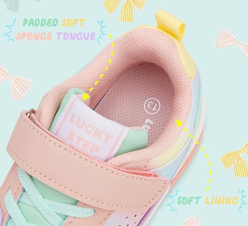 Lucky Step Kid'S Slip On Sneaker Comfort Casual Running Tennis School Low Top Sneaker Strap Athletic Walking Shoes For Children/Boys/Girls thumb #4