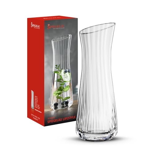 Spiegelau Lifestyle Carafe, European-Made Lead-Free Crystal Wine Decanter, Dishwasher Safe, 1 Liter