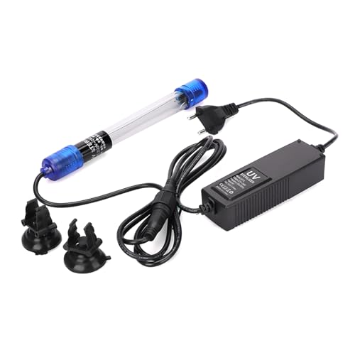 L¨¢mpara de Desinfecci¨®n UV de 220-240V, Esterilizador UV Impermeable para Acuario, L¨¢mpara Germicida para Piscina, L¨¢mpara UV Impermeable, Esterilizaci¨®n Subacu¨¢tica(UV-11-11W)