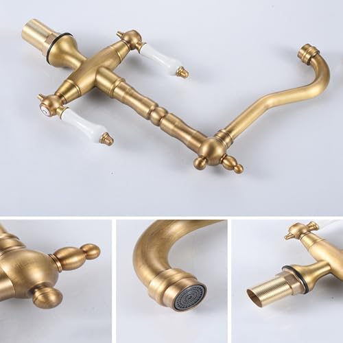 Grifo vintage de baño negro que soluciona la falta de espacio 4