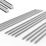 Lyrlidr 3mm x 300mm 304 Stainless Steel Round Rod, Metal Shaft, Stainless Steel Smooth Rods for Industry, Metal Working Hobbies and DIY Craft 12Pcs (12, 3mm * 300mm)