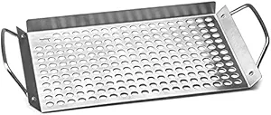 Indian Decor 311098 Stainless Steel Grill Topper Grid, Pack of 1 ; 11