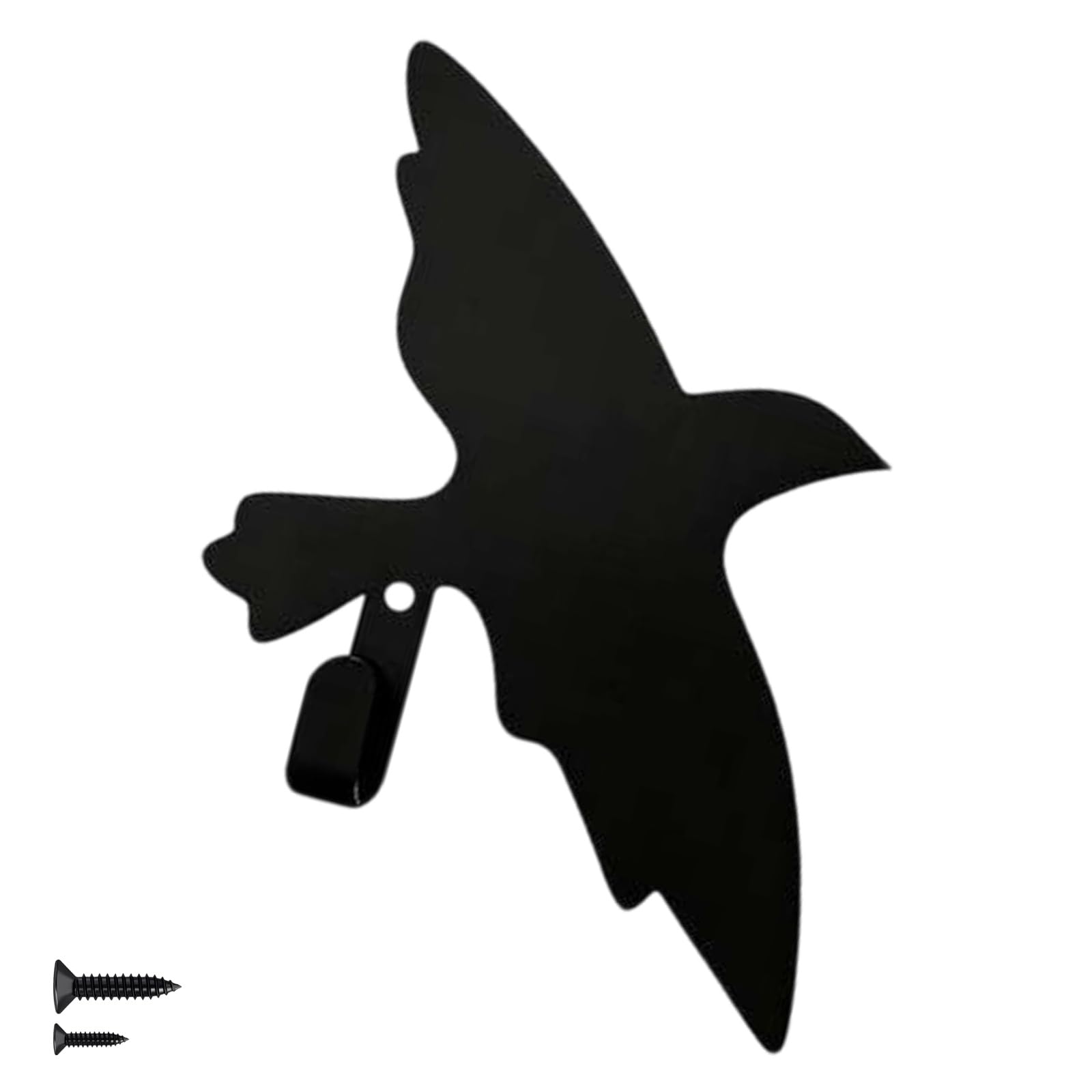 Cunzjia A Cunzji Black Bird Shape Wall Hook For Keys Coat Nd Bags With Strong Dhesive