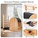 STSERT ZONE Ladder Barrel, Pilates Exercise Equipment for Building Strength and Flexibility, Strength-Training Tool, Workout Equipment for Home Pilates Gym or Studio Use (Curved Style, Oak)