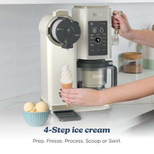 Ninja Creami Scoop&Swirl Ice Cream Maker Amazon Exclusive Bone & Champagne - image 7