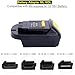 Biswaye ML18DL Battery Adapter Converter, Compatible with Mil-waukee M-18 18V Lithium Battery 48-11-1850 to Replacement for De-Walt 20V MAX Battery DCB200 DCB206, Compatible with De-Walt 20V MAX Tools