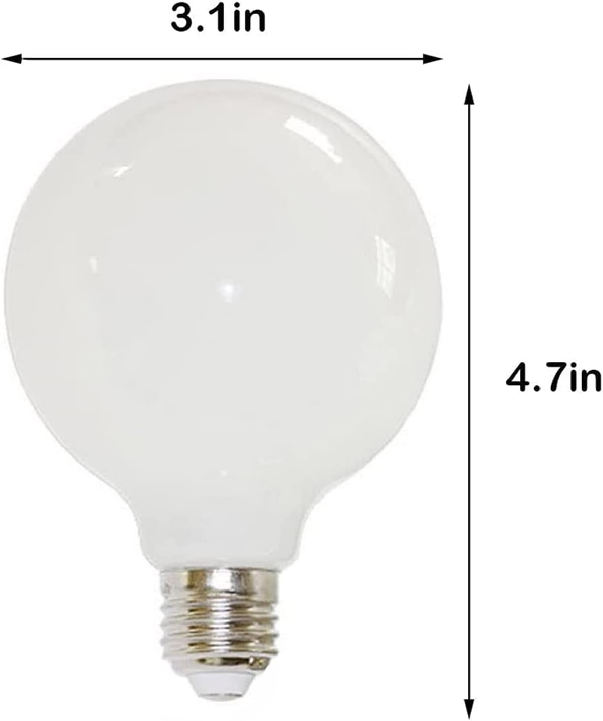 E26 9W Light Bulbs G25/G80 LED Globe Light Bulb Non-dimmable 3000K Warm White Lights 800 Lumens 80 Watt Equivalent Vanity Light for Vanity Mirror Pendant Dressing Room Wall Sconces (4 Pack)