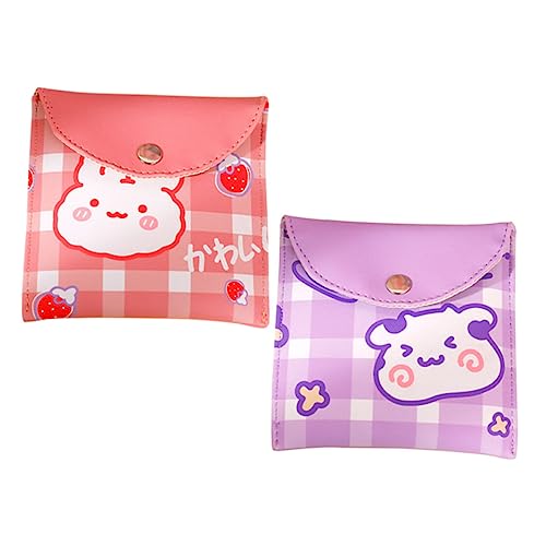 Healeved 2piezas Bolsa De Almacenamiento Menstrual Portátil Para Toallas Sanitarias y Tampones Diseño y Para Mujeres y Adolescentes Unidades y