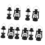 Décoration de maison de poupée - avec des détails délicats et un design unique, rendez le modèle de mini lampe à pétrole très vivant et créatif, modèle de lampe à pétrole miniature