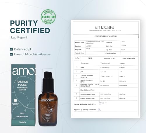 Image of Amocare Long Lasting Lubricant Gels for Men & Women (Pack of 2) | Dermatologically Tested and pH balanced | Water-based, non-sticky, and no Nasties | Chocolate & Strawberry Flavours | 50 ml each