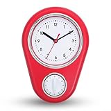 Affichage facile à lire : la taille de 22,9 cm de cette horloge murale de cuisine assure une vue claire sous n'importe quel angle dans la cuisine, vous permettant de surveiller vos tâches de cuisine sans effort.
