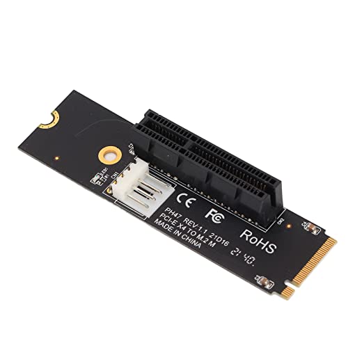 M.2 Tarjeta de Adaptador PCIe con Indicadores LED para la Minería de Mineros de Bitcoin, NGFFM.2 Negro a la Tarjeta de Expansión PCIe X4