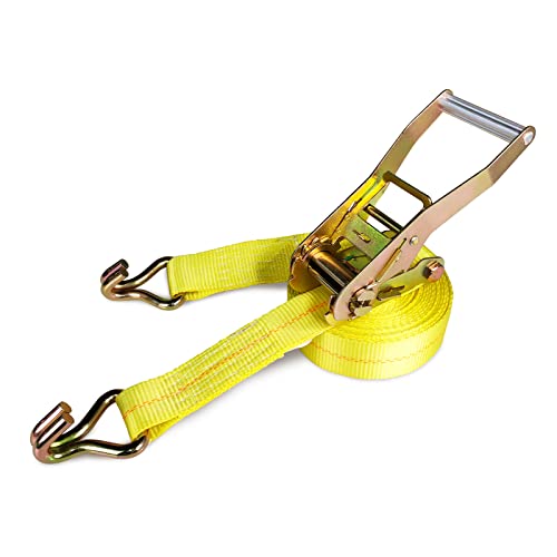 Anlu Load Ratchet Tie Down Strap,2" X 27'Cargo Strap Hooks-B S:10,000Lbs-Suitable For Strapping And Securing Truck & Trailer Loads.4Pack #TOP1