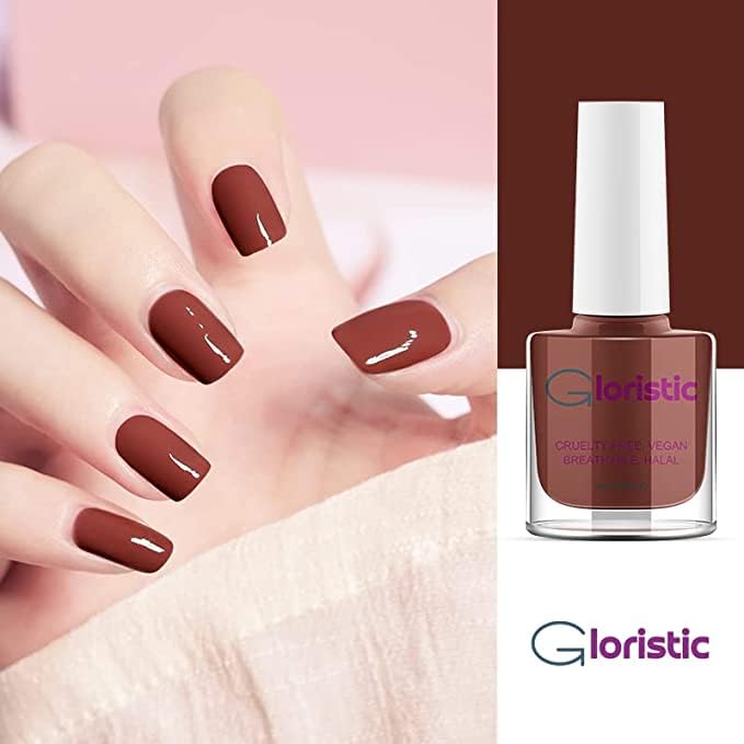 Miniatura 6 de Gloristic Juego de 6 esmaltes de uñas  Pelar  Vegano  No tóxico  Halal  Agua pasa  Seguro para Wudu  Seguro para ducha (juego 5)