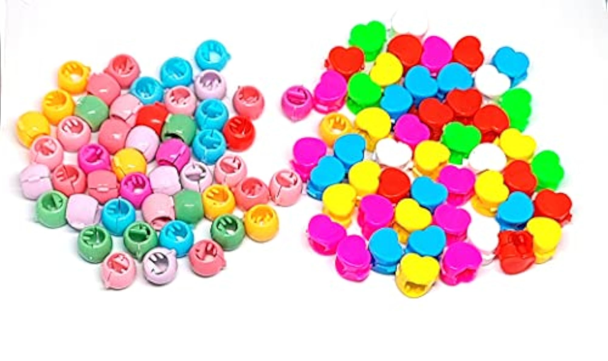 Pack of 100 Multicolor Mini Hair Claw Clips for Kids