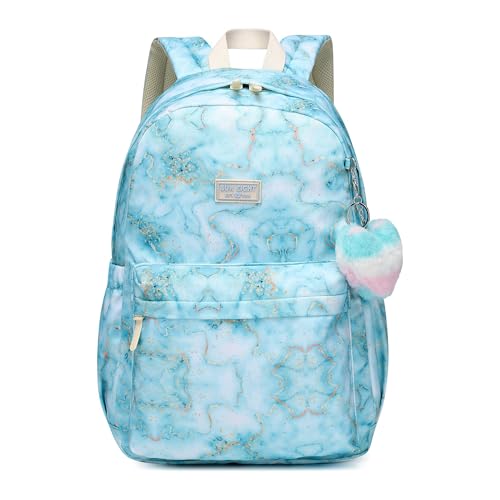 SUN EIGHT Sac à Dos Scolaire pour Adolescents Fille et Garçon – Sac Léger en Nylon, Grande Capacité, Sac à Dos Décontracté pour Collège, Lycée et...