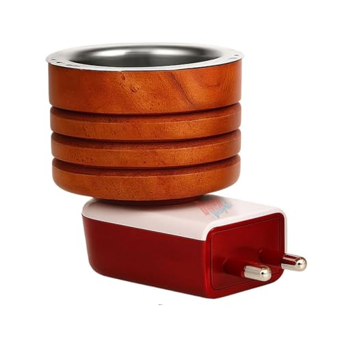 Image of Sheesham Wooden Kapoor Dani, Pooja Camphor Diffuser for Home Bakhoor Burner Puja Kapoor Dani Electric Kapoor Dani for puja Kapoor Machine Diffuser