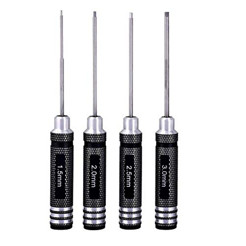 Screwdrivers Key Driver Tool Set T10059 1.5Mm 2Mm 2.5Mm 3Mm M1.5 M2 M2.5 M3 Aluminum Allen Hex Keys Handle #TOP7