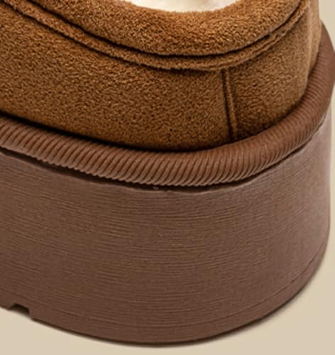 Closed - Toe Mule Slippers Pearl - Embellished Thick Platform Suede - Like Fleece - Lined Indoor Outdoor4