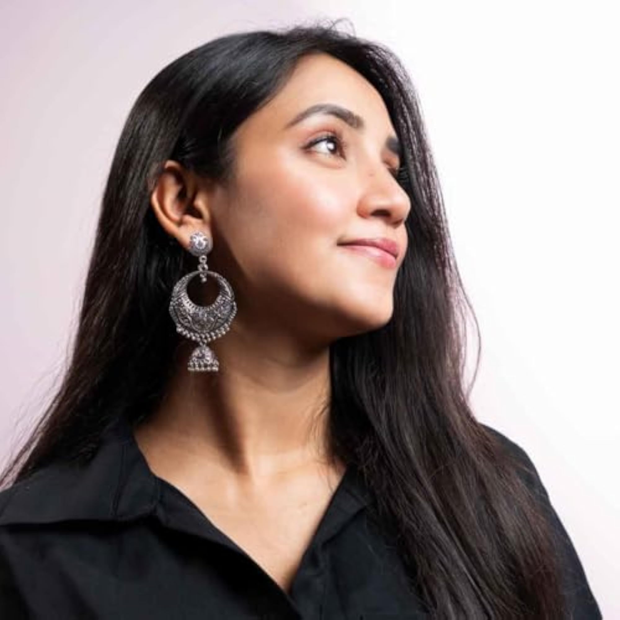 Oxidised Jhumka Earrings for Girlfriend, Women & Girls
