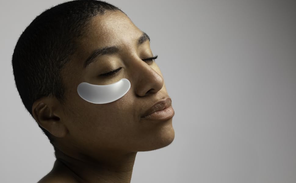 Flanerie Radiant Glow Eye Masks, Hydrating Under Eye Gel Patches with Vitamin C, Collagen & Hyaluronic Acid, Brightening - Image 2