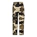 Camo Cargo Pants for Men Casual Relaxed Fitted Lightweight Straight Camo Sweatpants Workout Hiking Joggers Street Fashion Combat Camouflage Trousers with 88 Pockets Khaki #1 X-Large