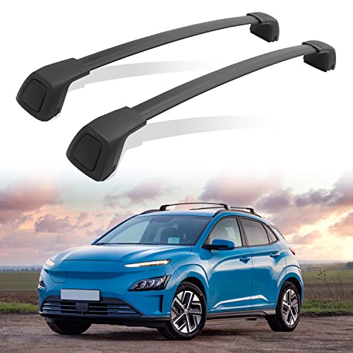 Auxpacbo Upgraded Lockable Cross Bar Fit For Hyundai Kona 2018 2019 2020 2021 2022 2023 2024 Anti-Theft Roof Rack Rail Crossbars Luggage Rack Cargo Bar #TOP3