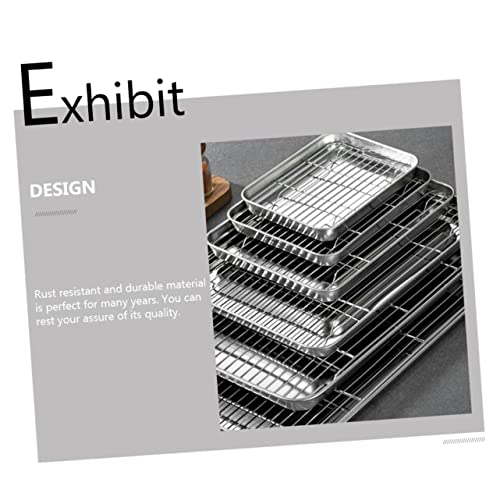 Plaques de Cuisson Acier Inoxydable VANZACK avec Support Durable
