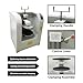Yokoma Commercial Manual Clamping Paint Shaker Mixing Machine Industrial Rotary Paint Mixer Semi-Automatic Rotating Ink Shaking for Color Glue Coating 1.97-14.96inch Height Adjustable