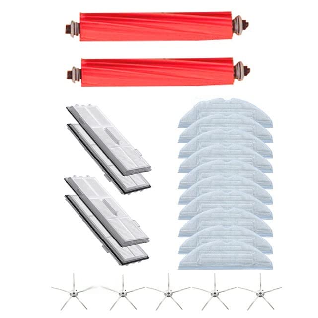 FWRCCMJ Paños de Limpieza de Microfibra Pro-Clean Cepillo Principal Filtro Hepa/Apto for Xiaomi Roborock T7S T7plus T7Splus S7 U10 G10 Piezas(As The picture-26)