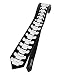 TooLoud Spine Neck Tie AOP, Bone Print Necktie, Easy Halloween Costume