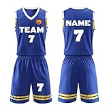 【Ideas para regalos de baloncesto】 La camiseta de baloncesto personalizada puede ser un regalo para su familia y amigos. Se ve muy bien usar una camiseta de baloncesto con tu nombre y número en el juego.