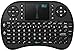 Price comparison product image Rii i8 2.4GHz RF Mini Wireless Keyboard with Touch Pad Mouse Black UK Layout KODI XBMC Raspberry Pi Android Box HTPC IPTV Remote Control (black)