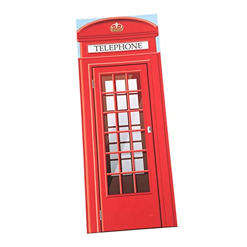 FOYTOKI Pegatina Para Puerta De Cabina Autoadhesivo Diseño De Cabina Decoración De Puerta Para Hogar