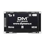 Este es un módulo de pantalla OLED de 2,42 pulgadas de resolución 128x64 en el que la capa electroluminiscente emisiva es una película de compuesto orgánico que emite luz en respuesta a una corriente eléctrica.