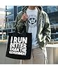 Hippowarehouse I Run Better Than The Government Tote Shopping Gym Beach Bag 42cm x38cm, 10 litres #2