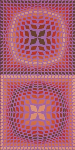 Affiche Victor Vasarely peinture moderne sur toile Raras