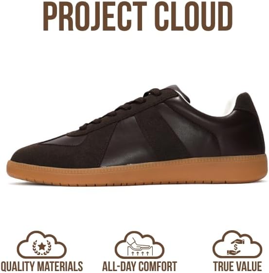 Project Cloud Leather Shoes for Men - Memory Foam Insole Non-Slip Casual Mens Shoes Sneakers - Lightweight Eco-Friendly Leather Fashion Sneakers (Jake) - Image 4