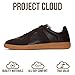 Project Cloud Leather Sneakers for Men Shoes - Memory Foam Insole Non-Slip Casual Shoes for Men Footwear - Lightweight Vegan Leather Fashion Sneakers (Jake, BRWN, 11.5) Brown