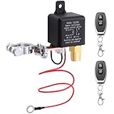 Remote Battery Disconnect Switch, 200A DC 12v Remote Control Switch Anti-Theft Prevent Battery Drain, Kill Switch for Car, Truck, RV (with Copper Head)