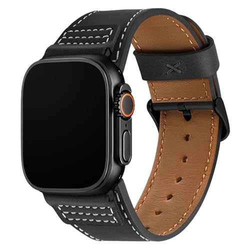 Image of Wristitani Genuine Leather Strap Compatible With Apple Watch