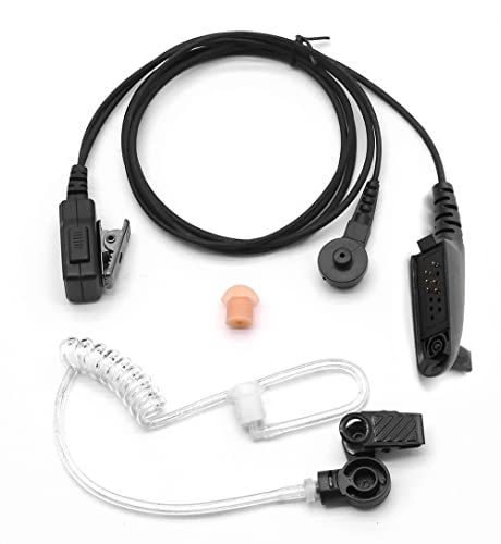 Auriculares para Motorola GP320 GP328 GP340 HT750 walkie talkie tubo translúcido multipín PTT