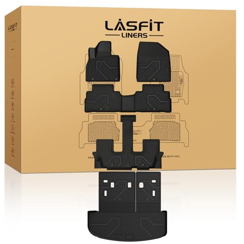 LASFIT Floor Mats & Backrest Mats & Cargo Mat for Kia Telluride 2025 2024 2023 2022 2021 2020