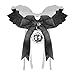 Yeahdor Halsreife Spitze Halsband Gothic Schmuck Halskette mit Glocken Anhänger Choker für Frauen Mädchen Anime Cosplay Accessoires Schwarz & Rosa Schwarz One Size