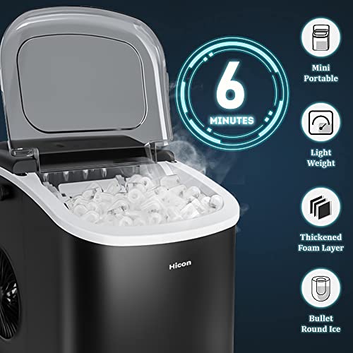 Máquina fabricadora de hielo portátil YUEWO miniatura 3