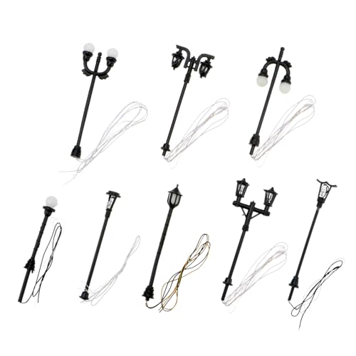 Mini lampadaires Uonlytech pour donner vie à un paysage miniature statique et sombre