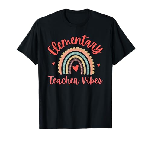Elementary Teacher Vibes Back to School First Day T-Shirt